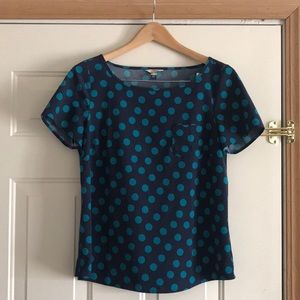 Canvas by Lands’ End Polka Dot Blouse